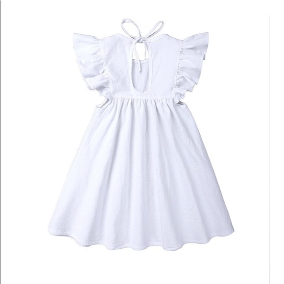 Linen Ruffle Dress - Picture 3 of 7